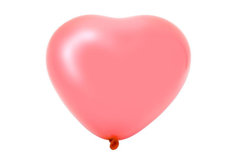 粉色心形气球