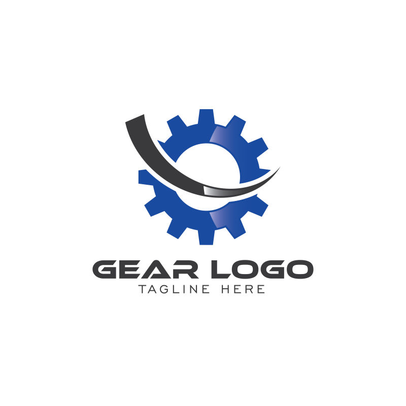 矢量齿轮的logo设计