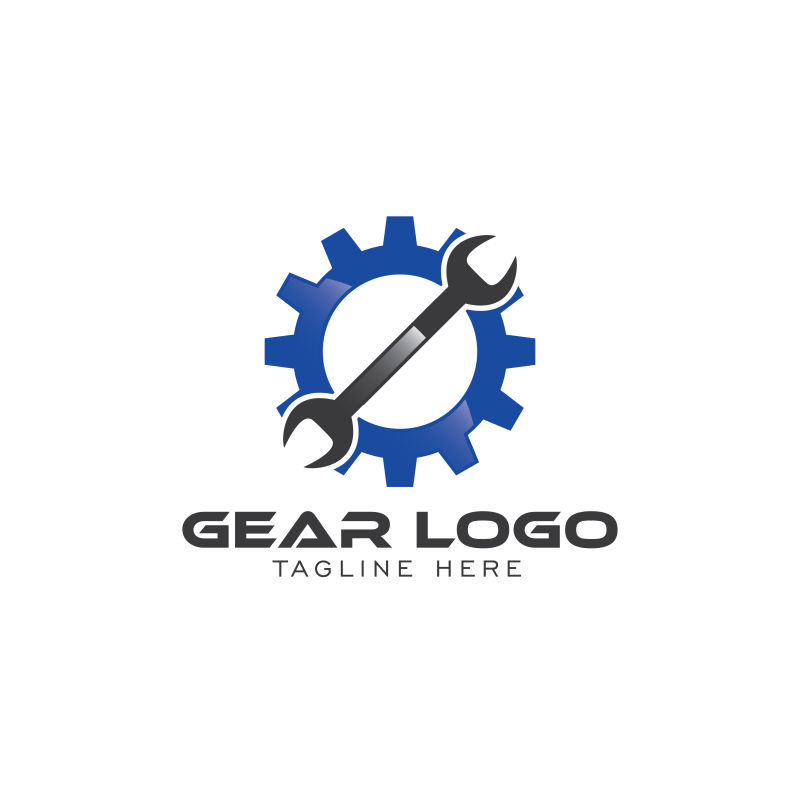 矢量的齿轮的logo设计