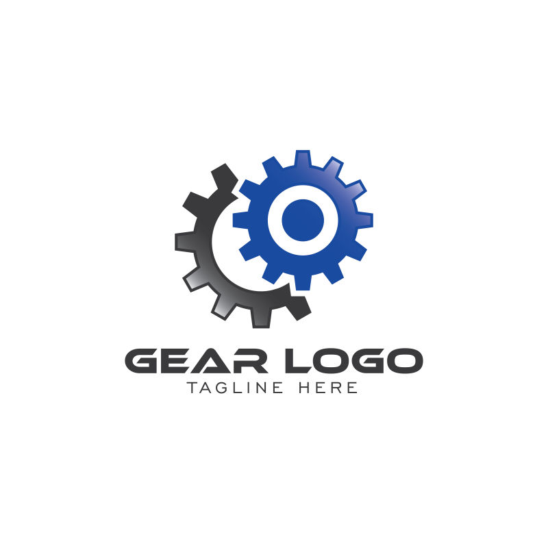 矢量齿轮logo设计