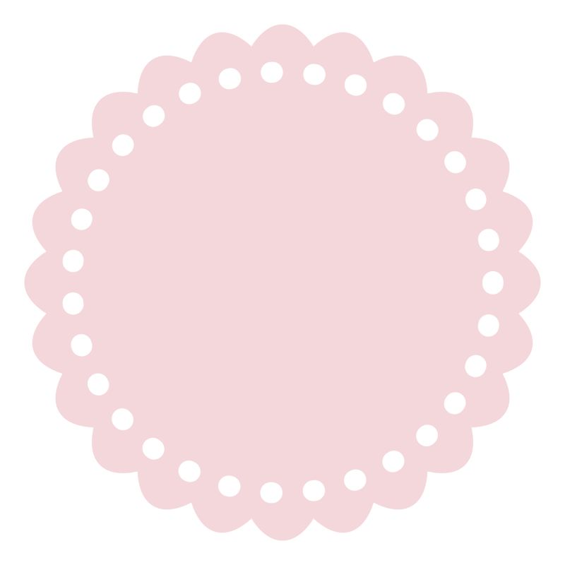 粉色圆形花朵矢量图