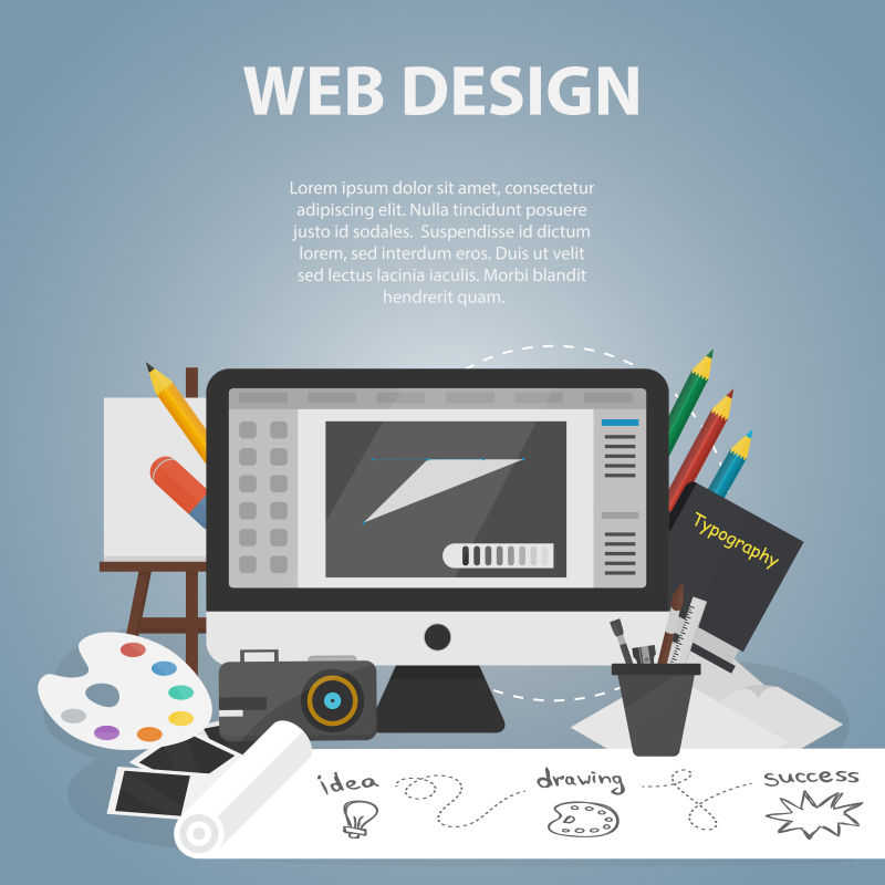 网页设计概念图