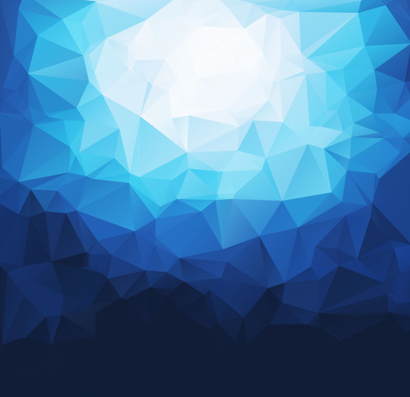 蓝色多边形抽象镶嵌背景