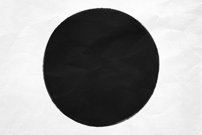 抽象圆形元素的矢量黑白纹理背景
