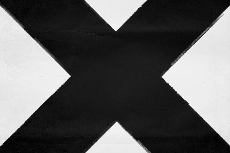 黑白字母x纹理背景