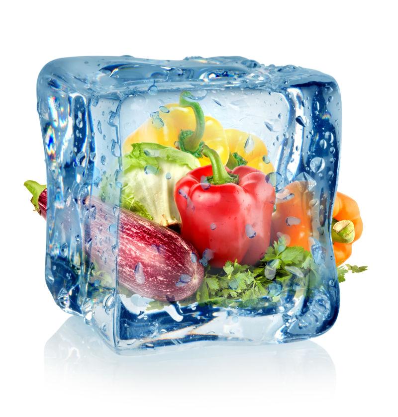 冰块蔬菜