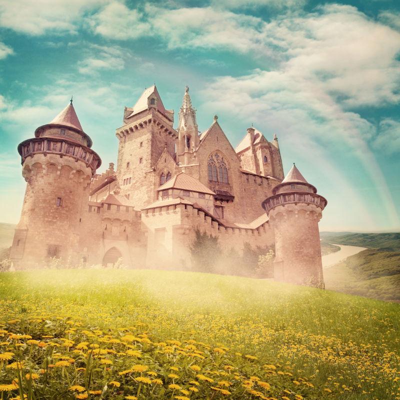 复古的梦幻童话公主城堡