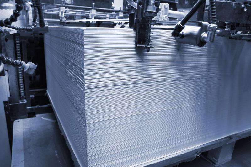 印刷厂不同印刷机和印刷设备