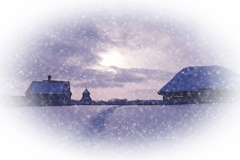 冬夜的村庄