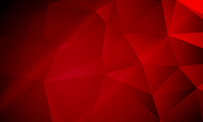红色三角形的多边形抽象背景