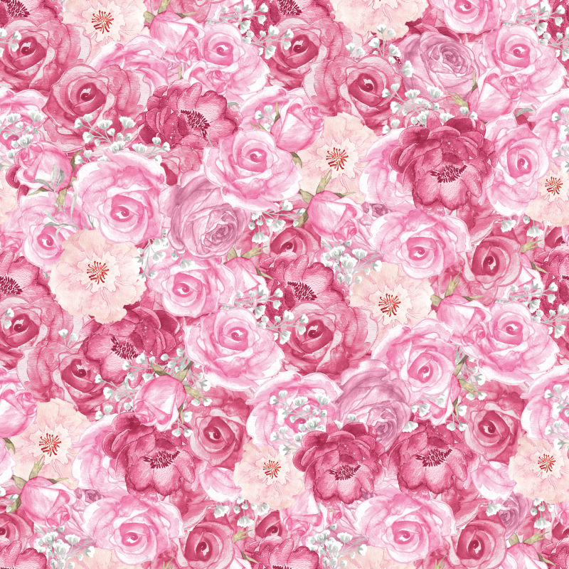 粉红色花朵浪漫情人节背景