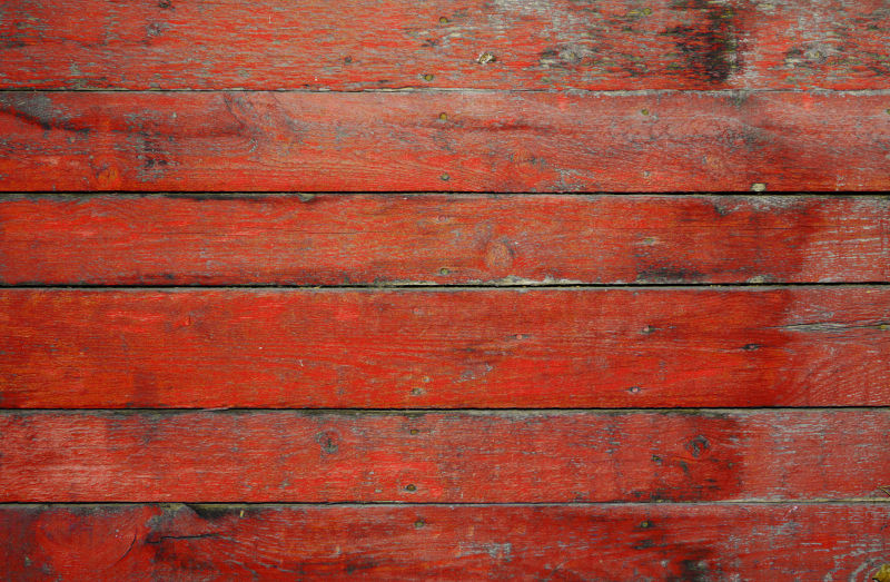 红色老旧木板背景