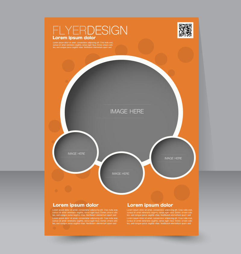 创意橙色书籍封面矢量图设计