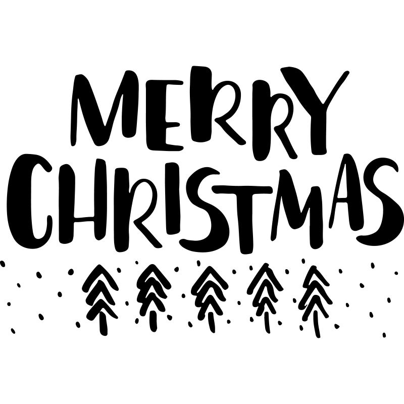 创意圣诞节快乐的矢量字母设计插图