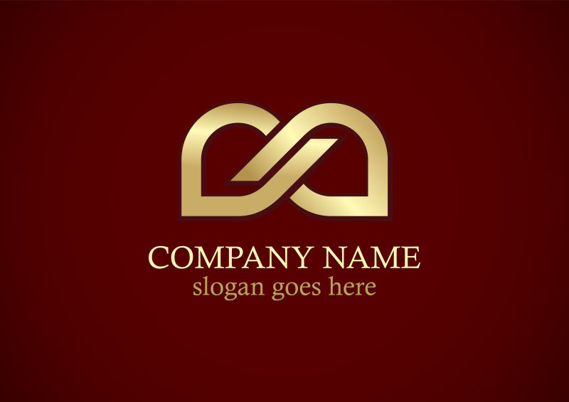 矢量金色商业logo设计图