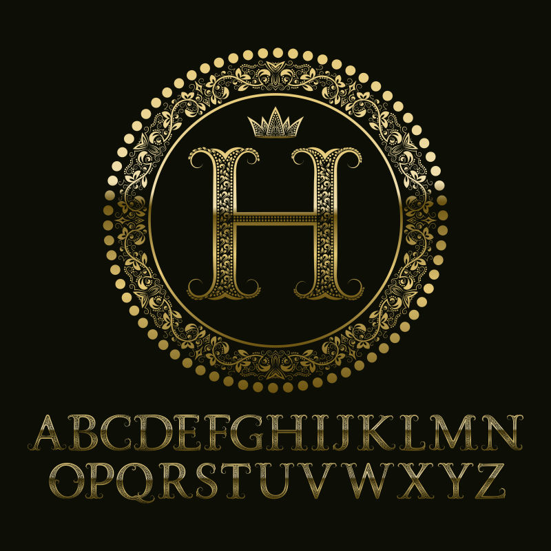 创意高端字母H设计矢量