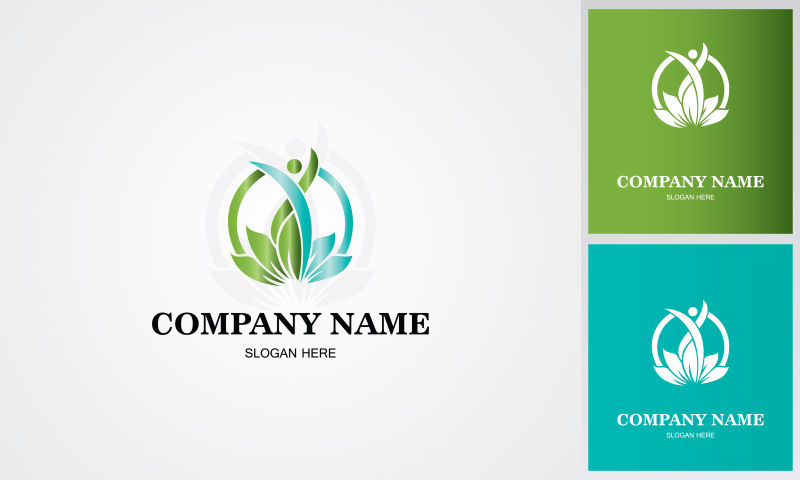 绿色矢量公司logo