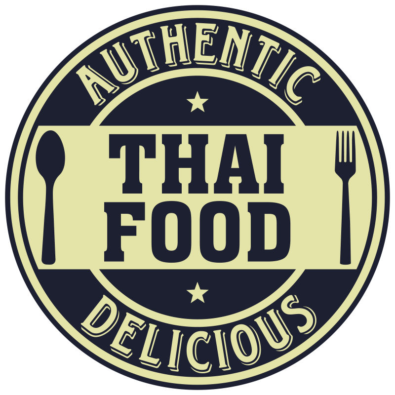 矢量泰国食品标签