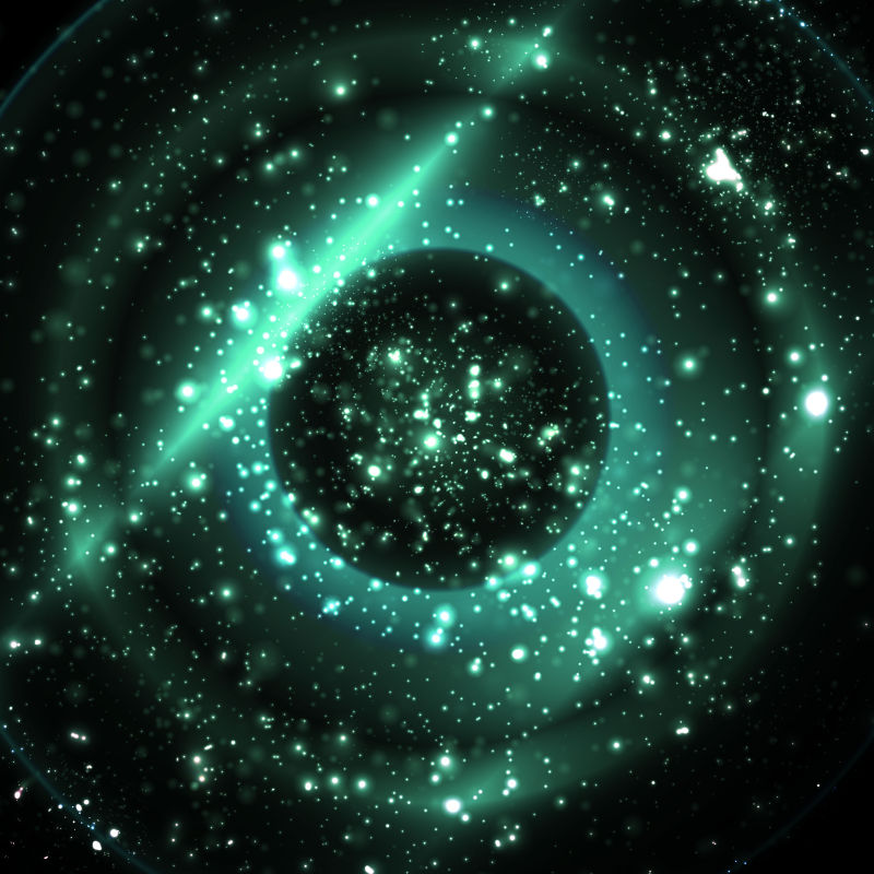 矢量宇宙空间银河漩涡背景