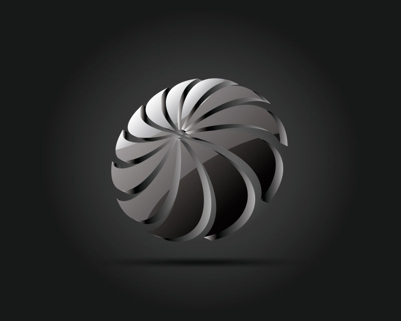 矢量螺旋图案logo