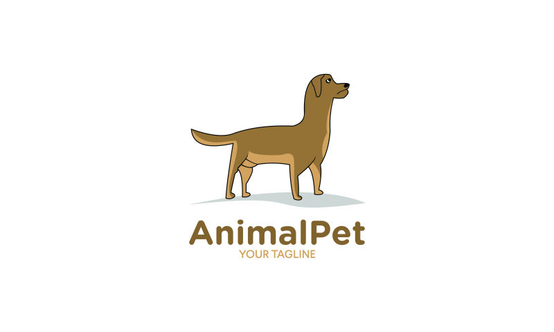 抽象矢量动物宠物标志设计