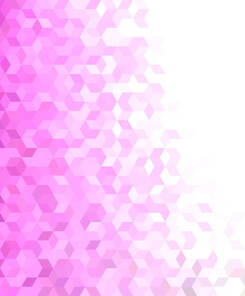 矢量设计紫色三维立方体背景