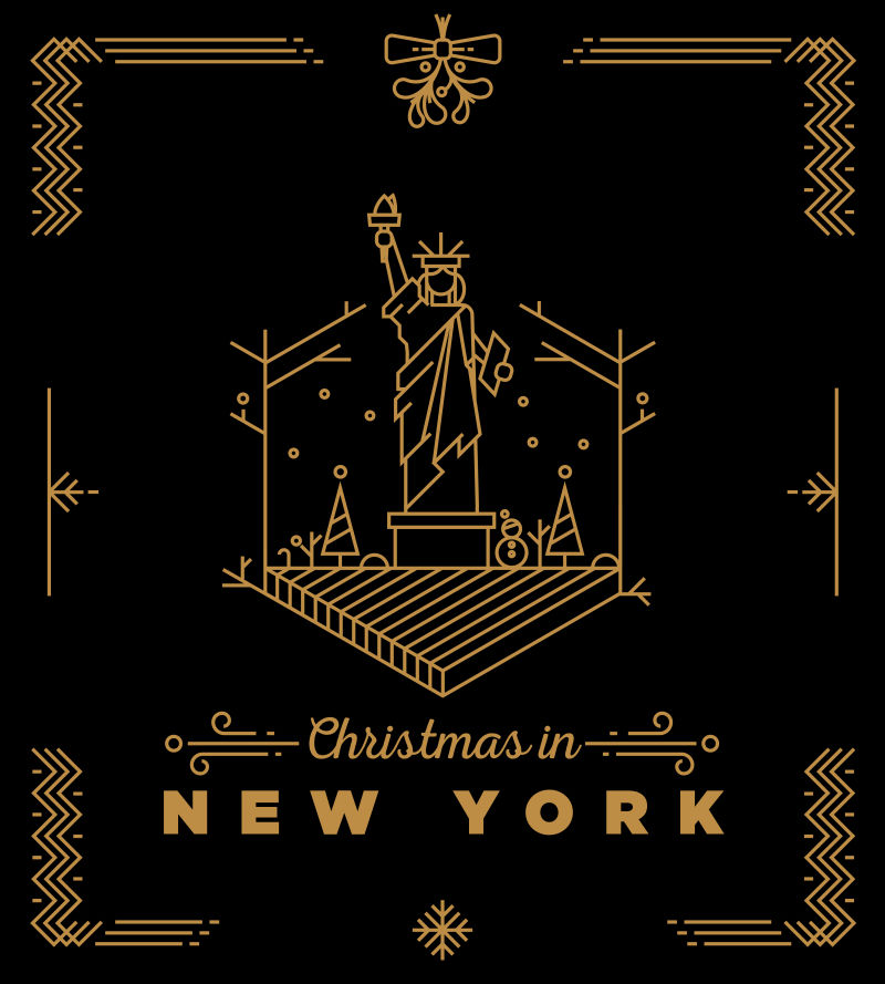 纽约圣诞标志建筑