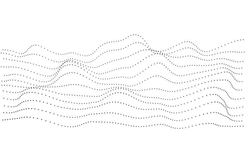 波纹点和线粒子背景矢量设计