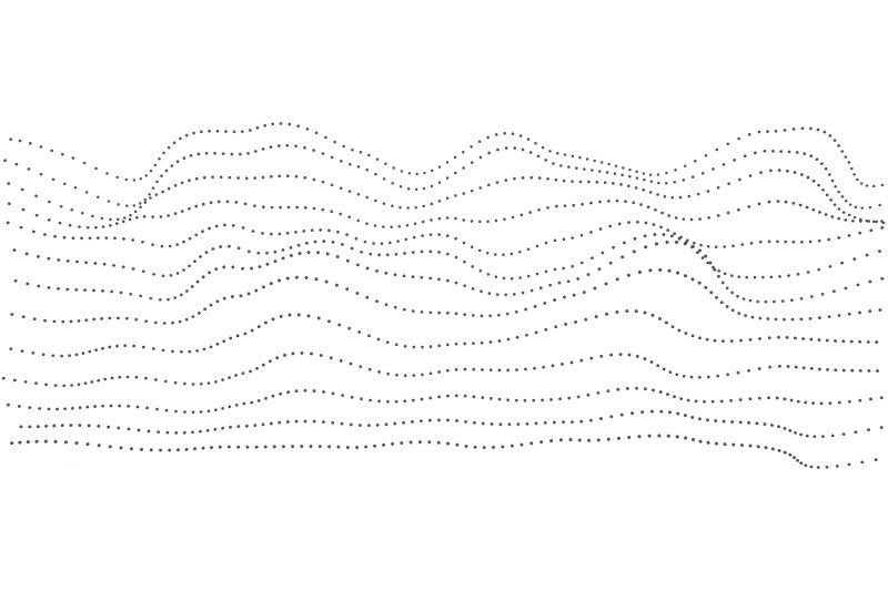 波浪线和点的图案背景矢量设计