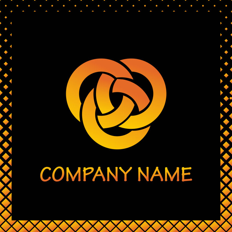 企业金色logo