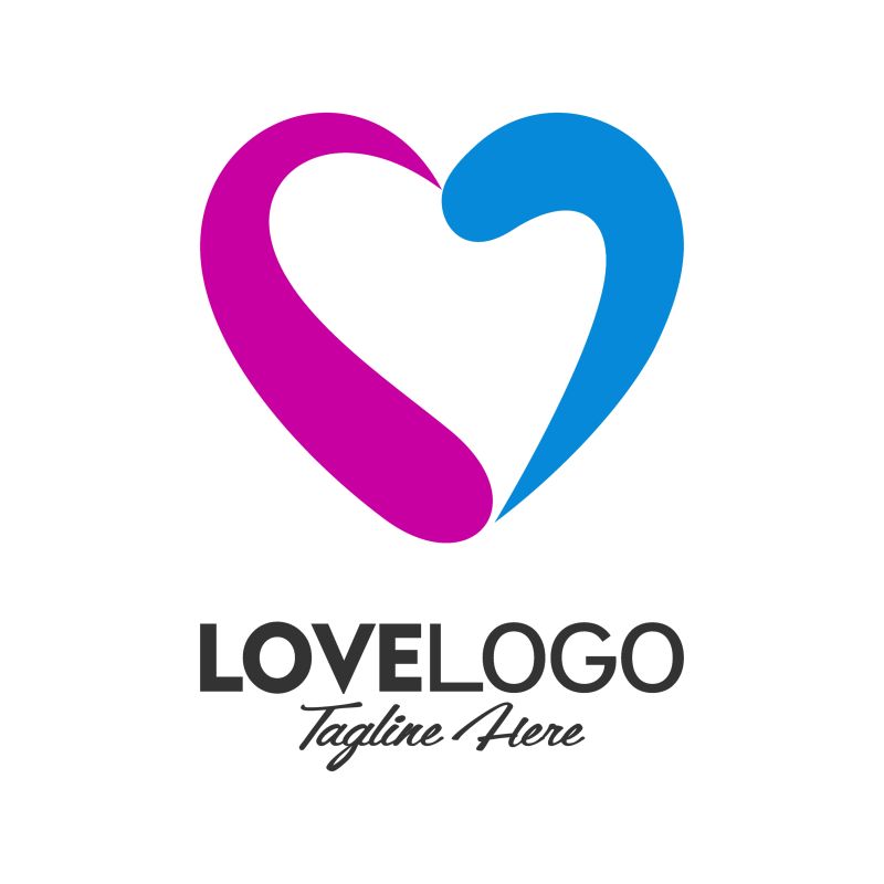有爱的创意LOGO设计的概念