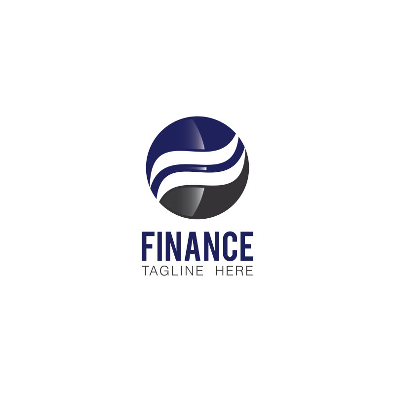 矢量圆形金融logo