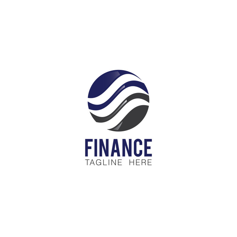 矢量金融创意logo