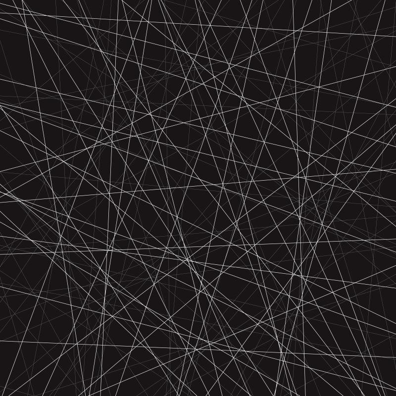 抽象黑色几何多线条矢量背景