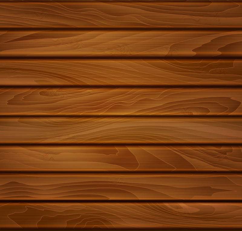 矢量棕色光滑木板纹理背景