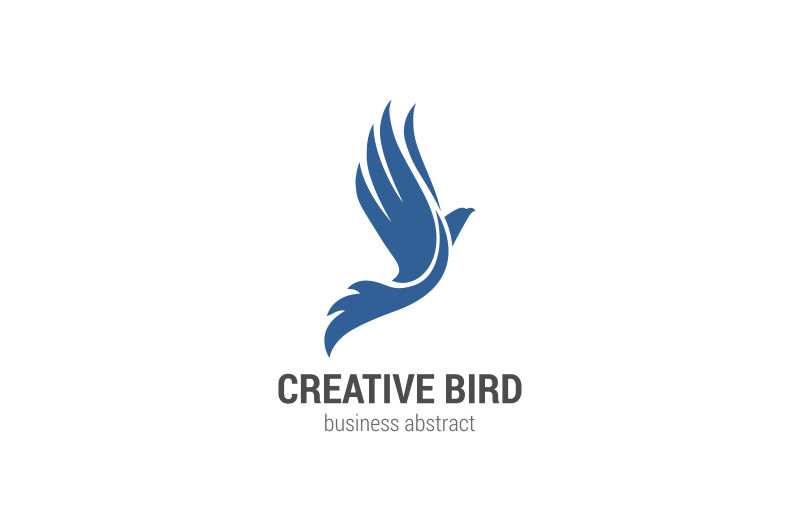 矢量商业飞鸟logo标志