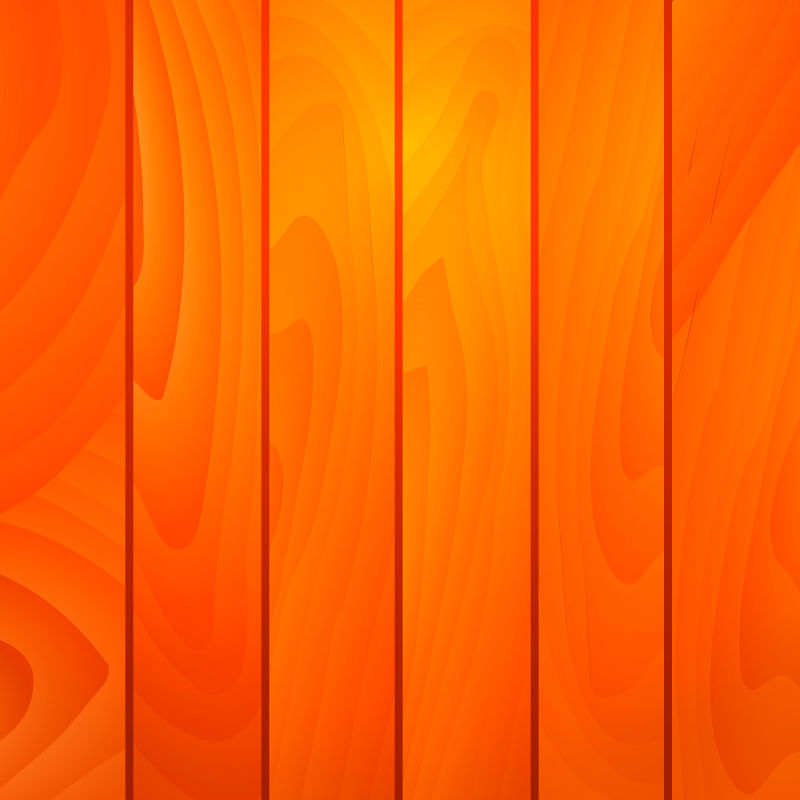 抽象矢量橙光下的木板纹理背景
