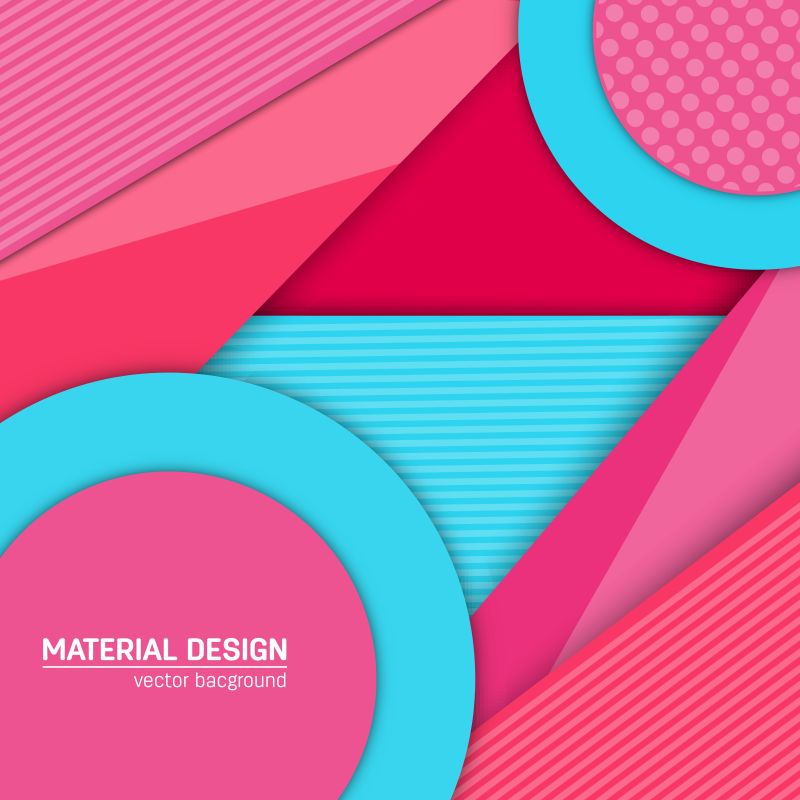创意矢量现代粉色蓝色几何元素背景设计 