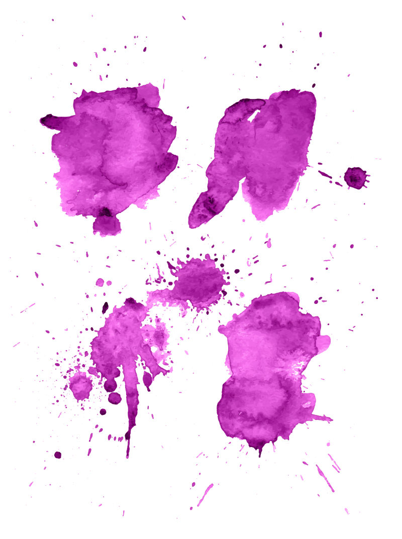 抽象矢量紫色水彩纹理设计