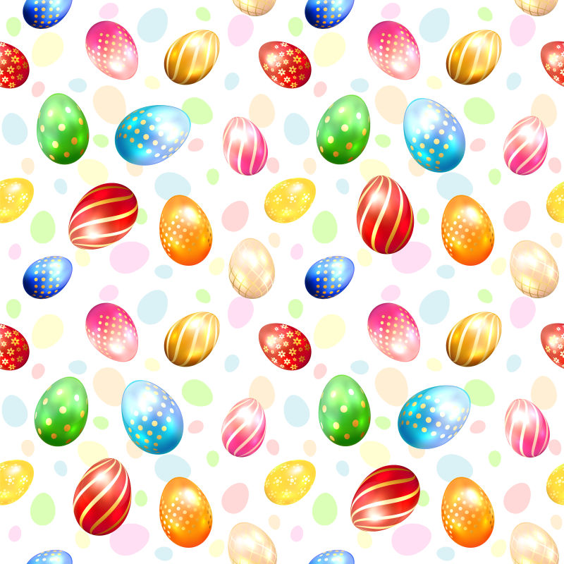 矢量复活节的彩蛋背景