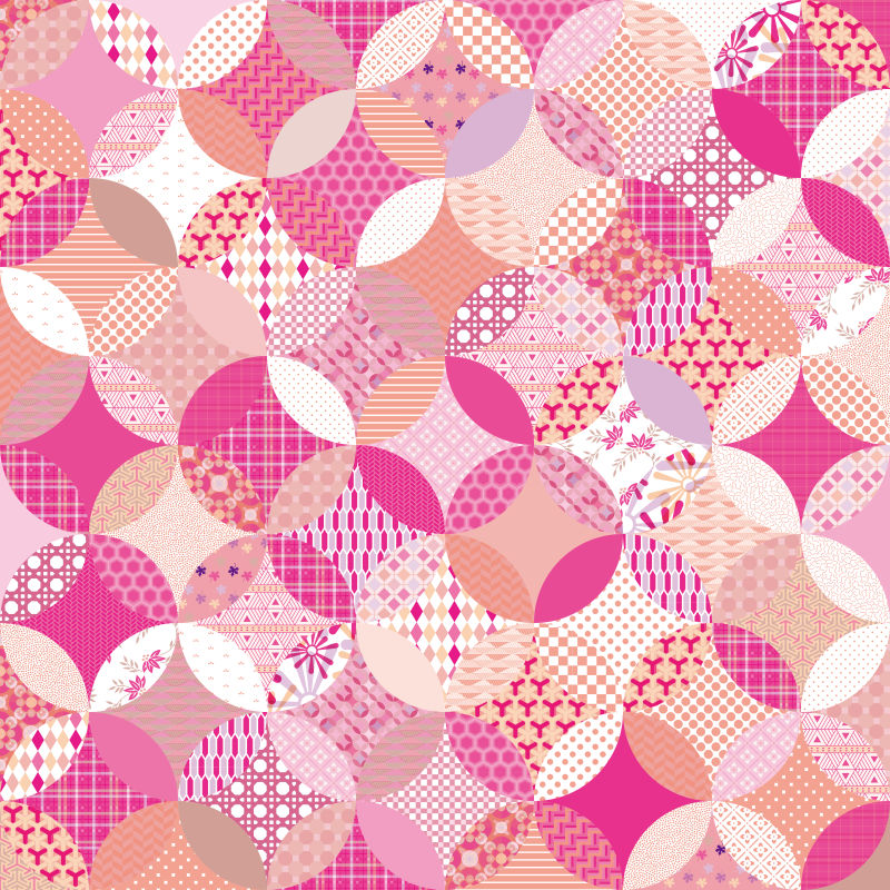 抽象矢量粉色装饰无缝背景