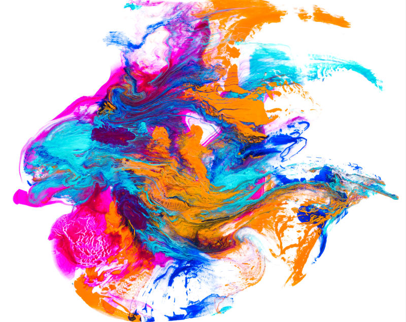 抽象彩色液体混合纹理设计背景