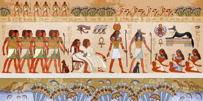 埃及神和法老古埃及风光神话