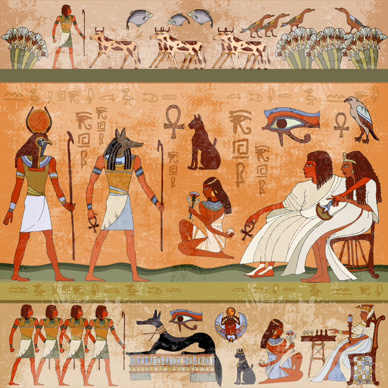 古埃及风光古埃及壁画