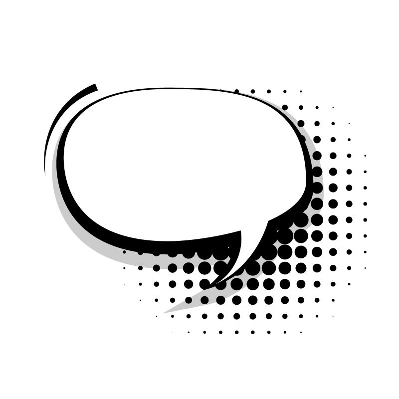抽象矢量现代空白圆形文本对话框设计