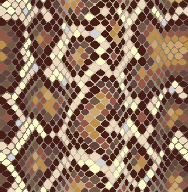 抽象矢量现代蟒蛇纹理装饰背景