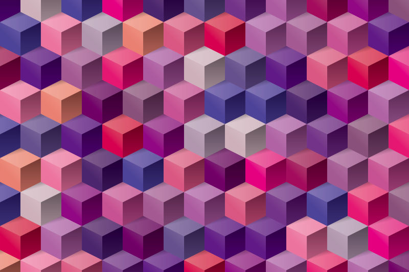 抽象几何图形矢量图解设计EPS10蓝紫色色调