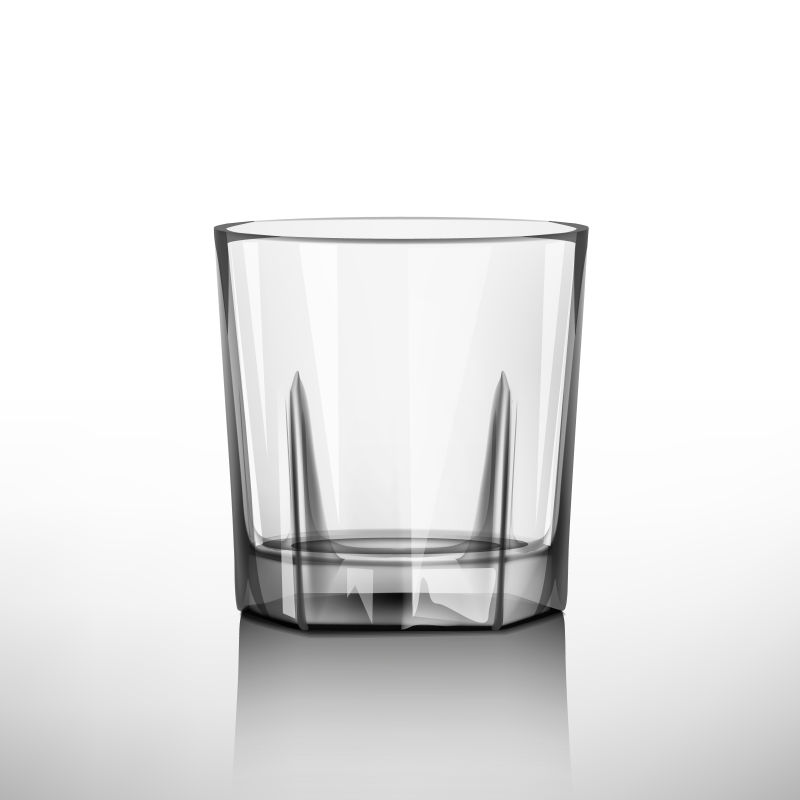 抽象矢量现代玻璃杯设计插图