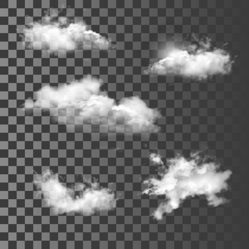 抽象矢量现代创意云朵设计元素