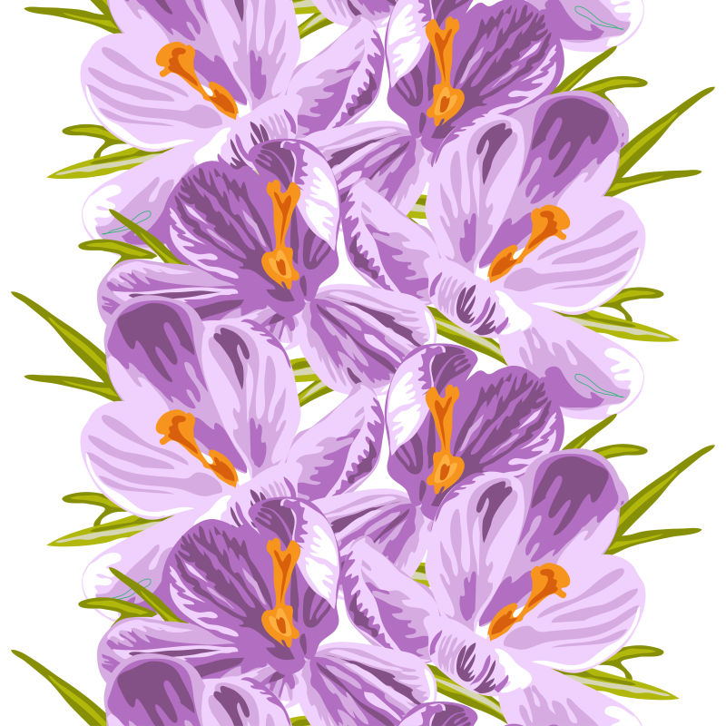 创意矢量现代紫色花卉元素装饰背景